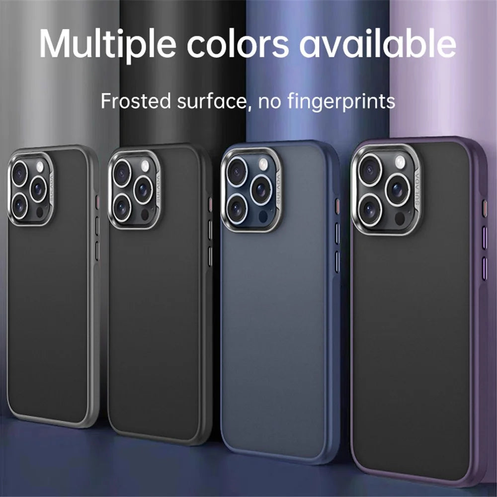 SULADA For iPhone 15 Pro Case Anti-fall PC+TPU Phone Back Shell - Blue - 6