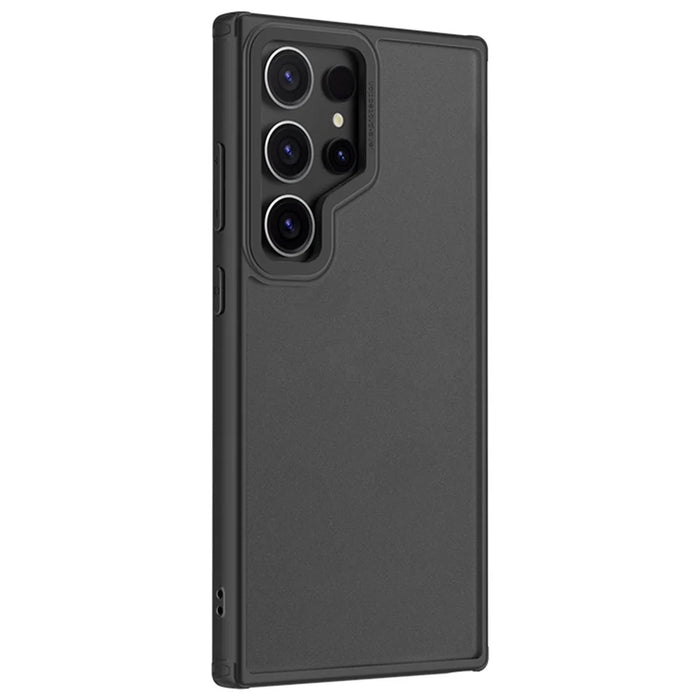 X-LEVEL For Samsung Galaxy S24 Ultra Case Drop Protection PC+TPU Matte Cover - Black - 1