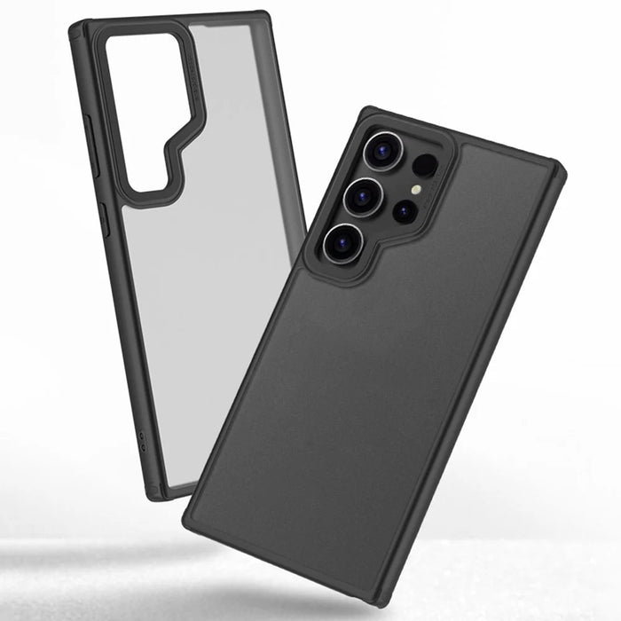 X-LEVEL For Samsung Galaxy S24 Ultra Case Drop Protection PC+TPU Matte Cover - Black - 2