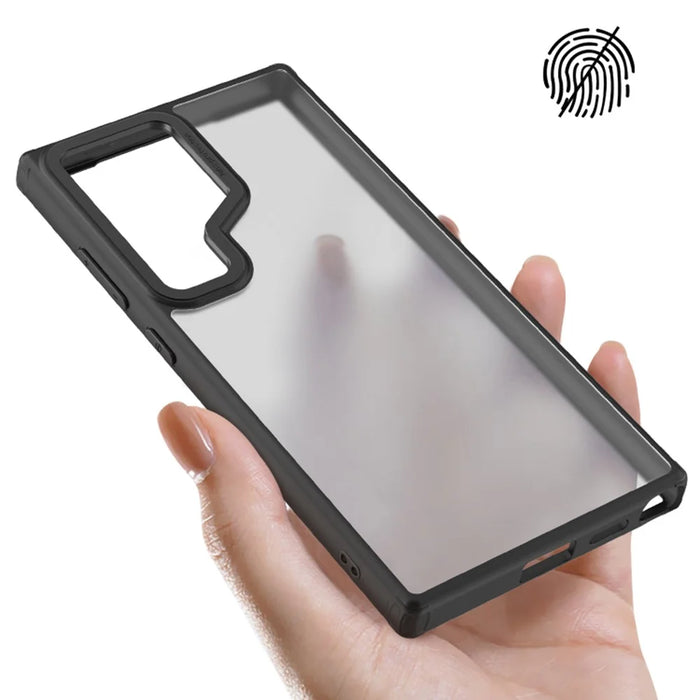 X-LEVEL For Samsung Galaxy S24 Ultra Case Drop Protection PC+TPU Matte Cover - Black - 4