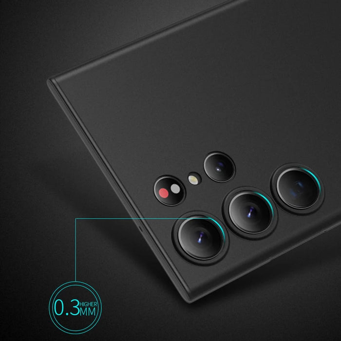X-LEVEL For Samsung Galaxy S24 Ultra PP Phone Case Matte Finish Slim Cover - Black - 4