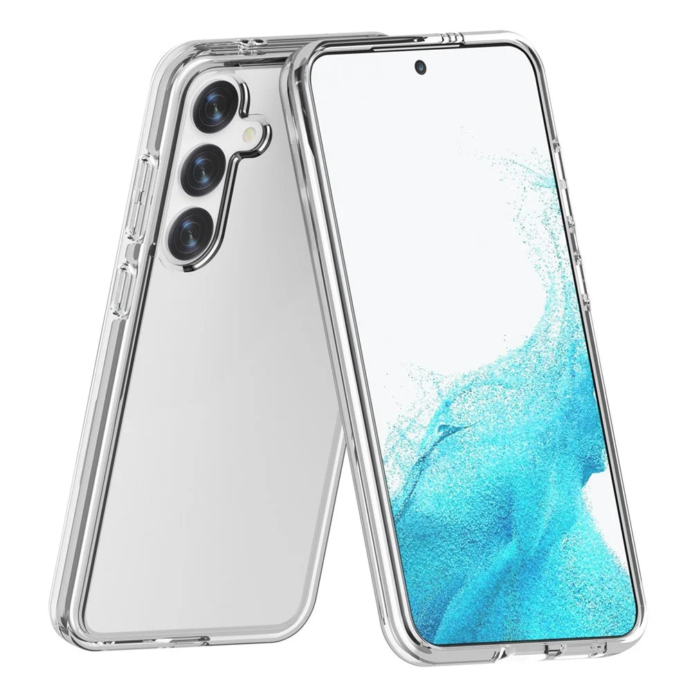 For Samsung Galaxy S24 Case PC+TPU Anti-drop Transparent Phone Cover - Transparent - 5