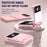 For Samsung Galaxy Z Flip3 5G / Z Flip4 5G Case Hinge Protection Hard PC Folding Phone Cover - Pink - 2