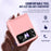 For Samsung Galaxy Z Flip3 5G / Z Flip4 5G Case Hinge Protection Hard PC Folding Phone Cover - Pink - 5