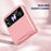 For Samsung Galaxy Z Flip3 5G / Z Flip4 5G Case Hinge Protection Hard PC Folding Phone Cover - Pink - 6