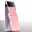 For Samsung Galaxy Z Flip3 5G / Z Flip4 5G Case Hinge Protection Hard PC Folding Phone Cover - Pink - 7