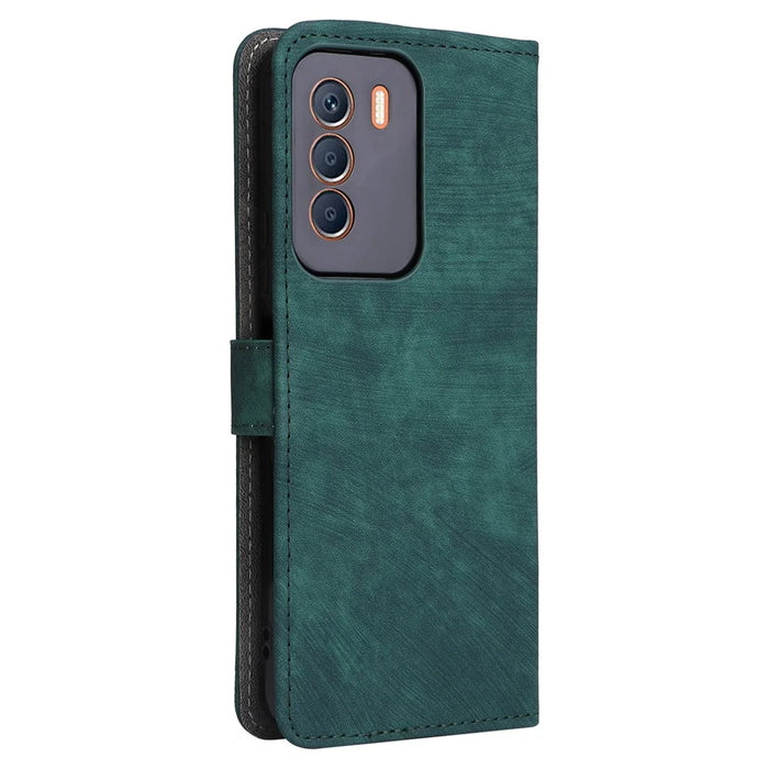 For Infinix Zero 5G 2023 X6815C X6815D Case RFID Blocking PU Leather Stand Cover with Strap - Green - 7