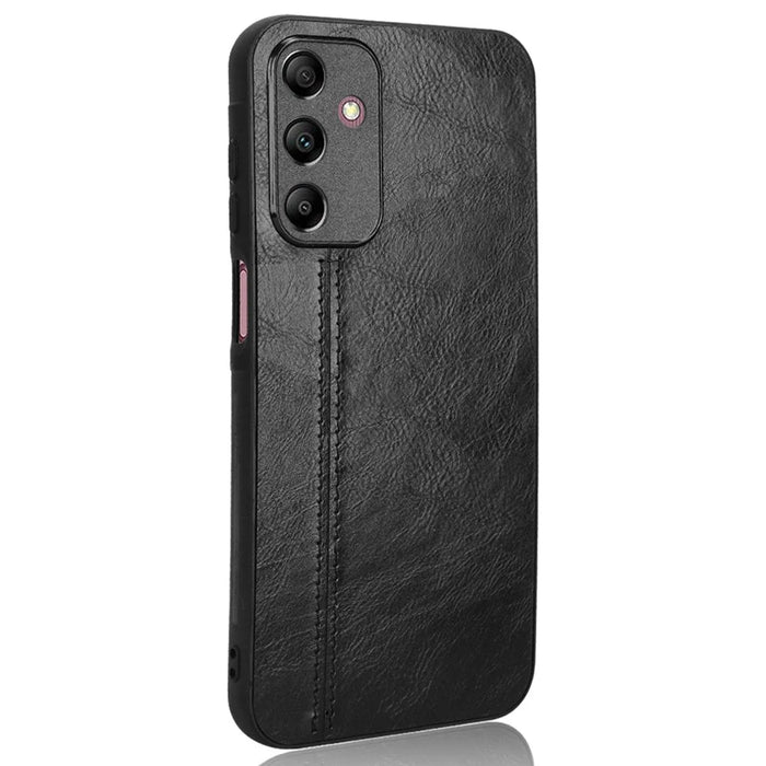 For Samsung Galaxy A15 4G Case Cowhide Texture PU+TPU+PC Cell Phone Case - Black - 2
