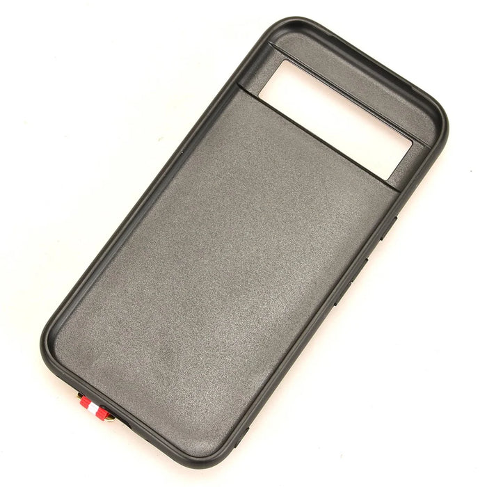 For Google Pixel 8a Cell Phone Case Anti-scratch PU Leather+PC+TPU Wristband Cover - Black - 7
