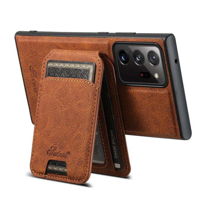 SUTENI H16 For Samsung Galaxy Note20 Ultra / Note20 Ultra 5G Magnetic Detachable 2-in-1 PU+TPU Cell Phone Case - Khaki - 6