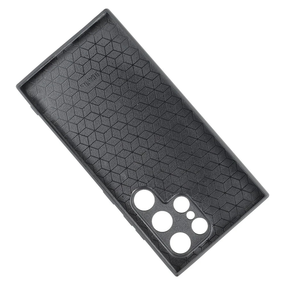 For Samsung Galaxy S24 Ultra Case Protective Gradient Color Tempered Glass PC TPU Phone Cover - Blue / Black - 7