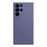 For Samsung Galaxy S24 Ultra Phone Case Rubberized Fiber Lining TPU Cover - Grey Blue - 1