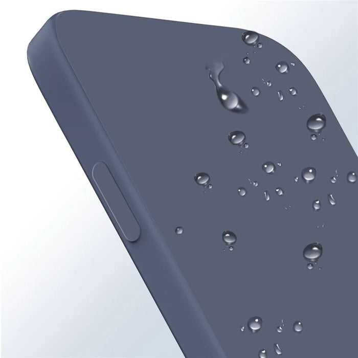 For Samsung Galaxy S24 Ultra Phone Case Rubberized Fiber Lining TPU Cover - Grey Blue - 4