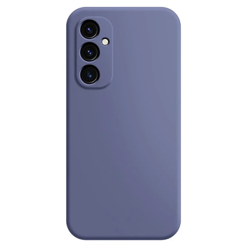 Rubberized Phone Case for Samsung Galaxy S24+ Shell Straight Edge TPU Phone Cover - Grey Blue - 1