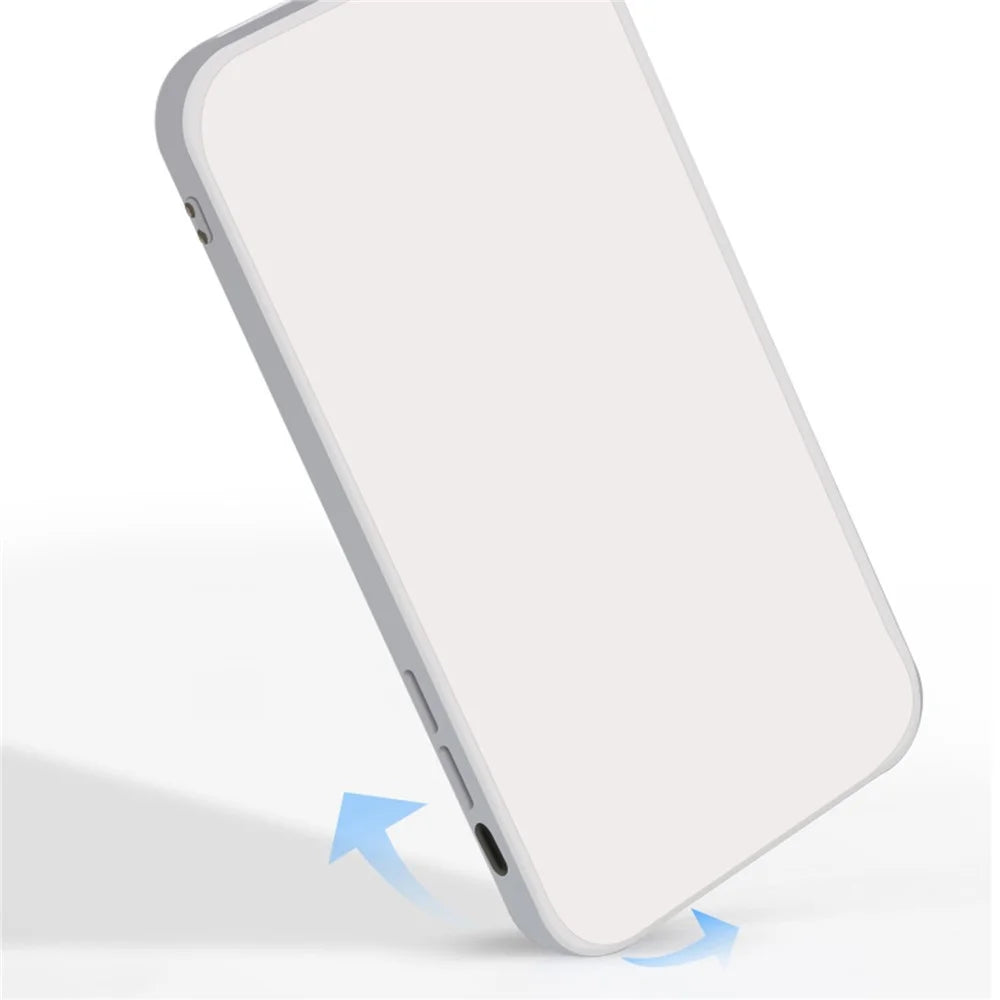 For Samsung Galaxy S24 Case Rubberized TPU Straight Edge Phone Protective Cover - Grey Blue - 3