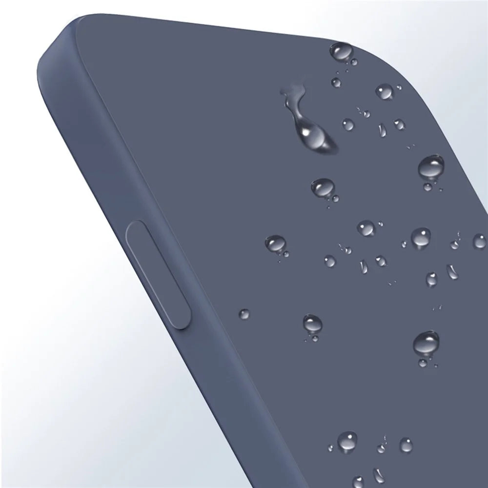 For Samsung Galaxy S24 Case Rubberized TPU Straight Edge Phone Protective Cover - Grey Blue - 4