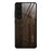 For Samsung Galaxy S24+ Protective Case Wood Texture Tempered Glass TPU Frame Phone Cover - Black - 1