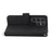 For Samsung Galaxy S24 Ultra Case Skin-touch Wallet Stand Leather Cover with Straps - Black - 2