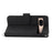 For Google Pixel 8a Case Multiple Card Slots Leather Cover with Hand Strap + Shoulder Strap - Black - 2
