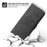 For Google Pixel 8a Case Multiple Card Slots Leather Cover with Hand Strap + Shoulder Strap - Black - 7