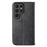 For Samsung Galaxy S24 Ultra Case Imprinted PU Leather+TPU Cell Phone Wallet Cover - Black - 7