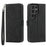 DIERFENG DF-03 For Samsung Galaxy S24 Ultra Case Imprinted Stand PU Leather Phone Protector - Black - 1