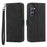 DIERFENG DF-03 For Samsung Galaxy S24+ Case PU Leather Flip Cell Phone Wallet Cover - Black - 1