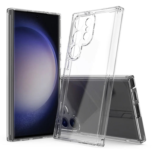 For Samsung Galaxy S24 Ultra Case Transparent Acrylic+TPU Phone Guard Cover - 1