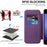 For Samsung Galaxy S23 FE Case Magnetic Case Card Holder Stand Cover - Purple - 5
