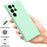 For Samsung Galaxy S24 Ultra Case Shockproof Liquid Silicone Smartphone Cover with Strap - Green - 5