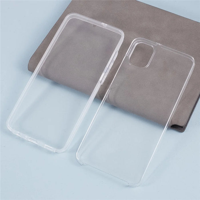 For Samsung Galaxy A05 4G Clear Phone Case Anti-Scratch TPU + Acrylic Cover with PET Screen Protector - 5