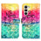 For Samsung Galaxy S24+ Leather Case 3D Pattern Printing Wallet Stand Mobile Cover with Strap - Never Stop Dreaming - 1