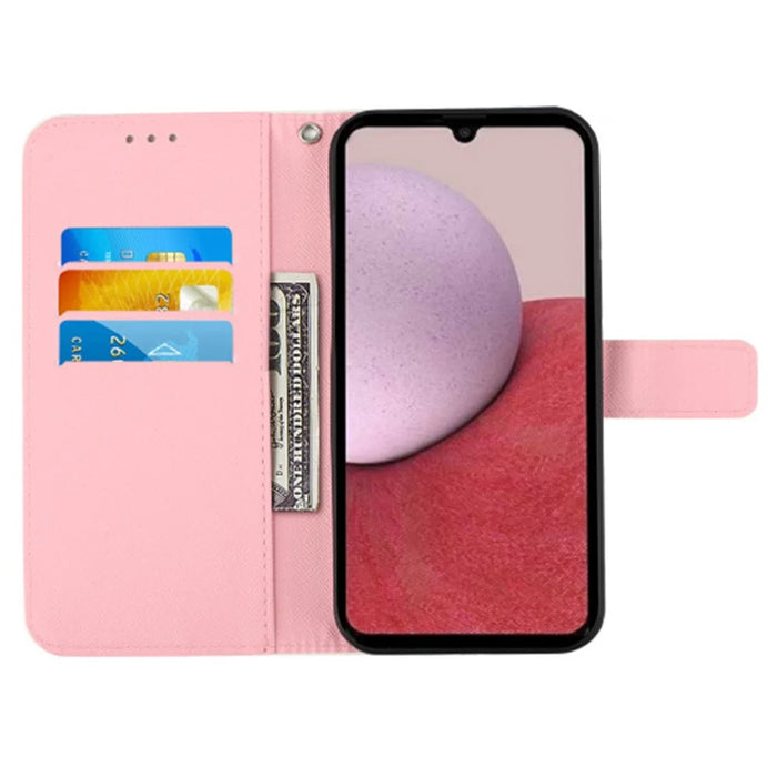 For Samsung Galaxy S24+ Leather Case 3D Pattern Printing Wallet Stand Mobile Cover with Strap - Never Stop Dreaming - 2