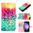 For Samsung Galaxy S24+ Leather Case 3D Pattern Printing Wallet Stand Mobile Cover with Strap - Never Stop Dreaming - 4