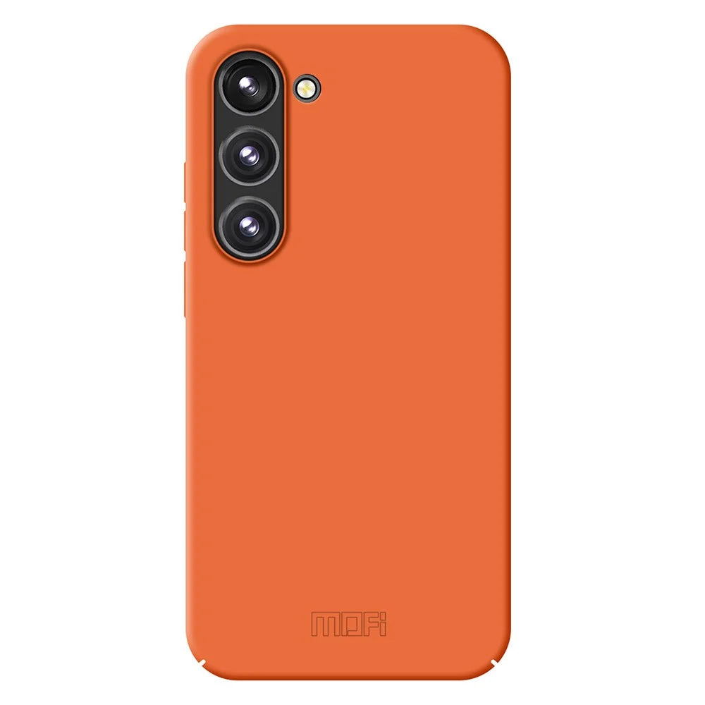 MOFI JK Qin Series For Samsung Galaxy S24+ Case Skin-touch TPU+Acrylic Phone Guard Cover - Orange - 1
