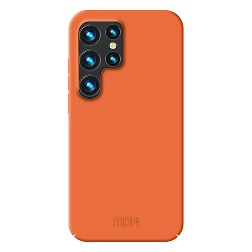 MOFI JK Qin Series For Samsung Galaxy S24 Ultra Case Slim-Fit TPU+Acrylic Smart Phone Shell - Orange - 1