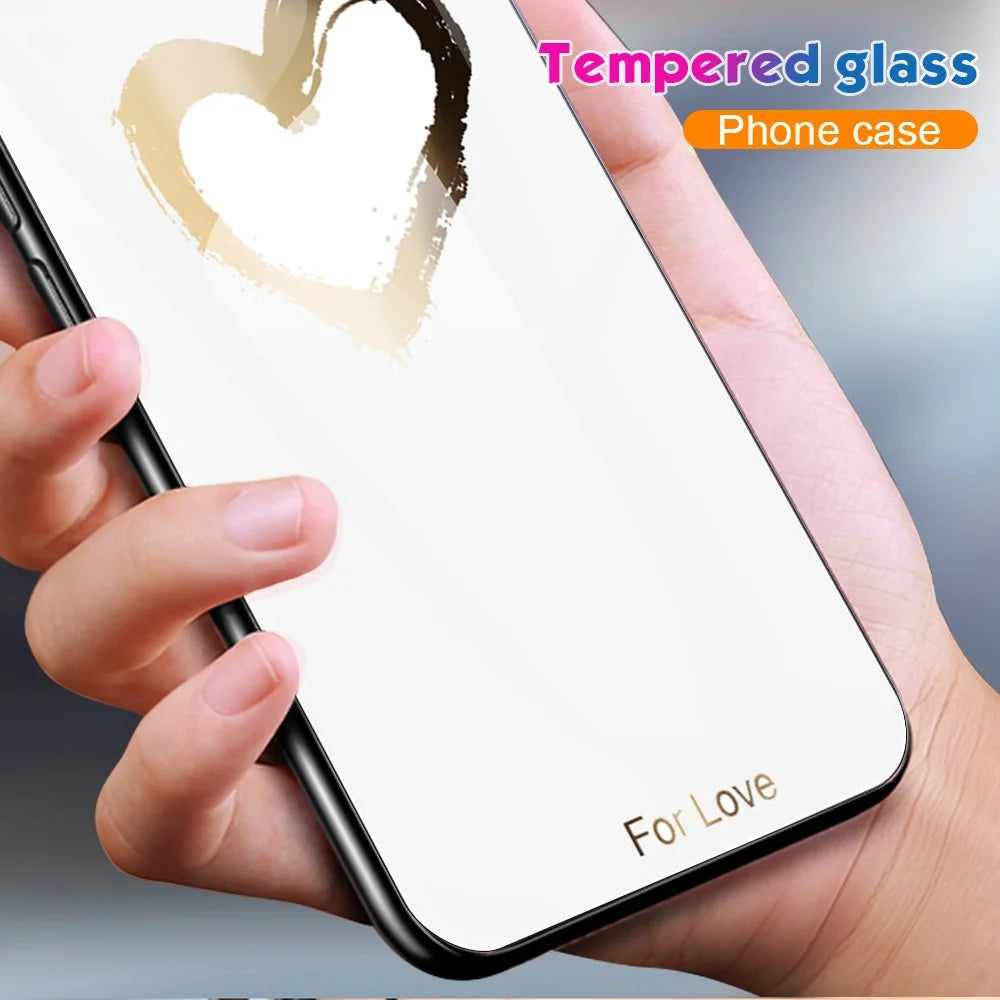 For Samsung Galaxy A25 5G (Global) (161.0 x 76.5 x 8.3mm) Case Pattern Printing Tempered Glass Back Phone Cover - Lovely - 2