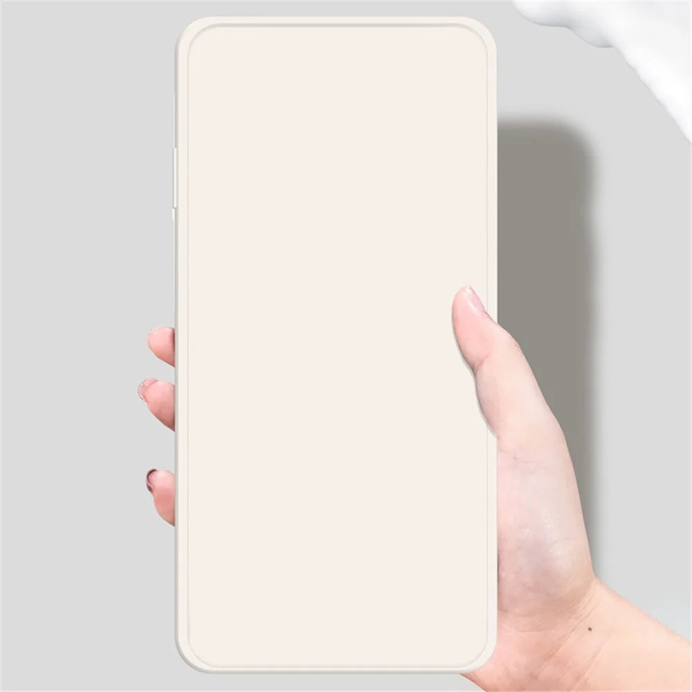 For Samsung Galaxy S23 FE Case Rubberized TPU Cover with Straight Edge - Beige - 2