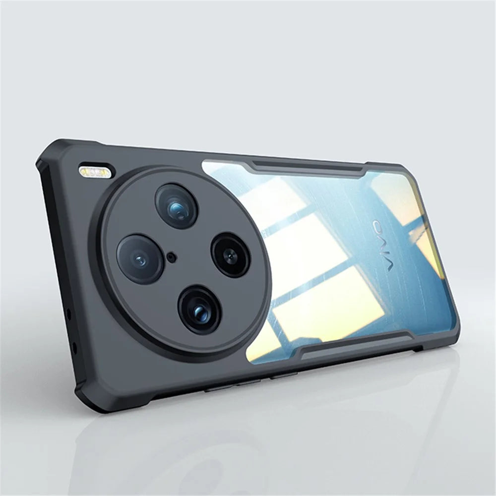 XUNDD For vivo X100 5G Acrylic+TPU Cell Phone Case Shockproof Edge Slim-Fit Mobile Phone Cover - 3