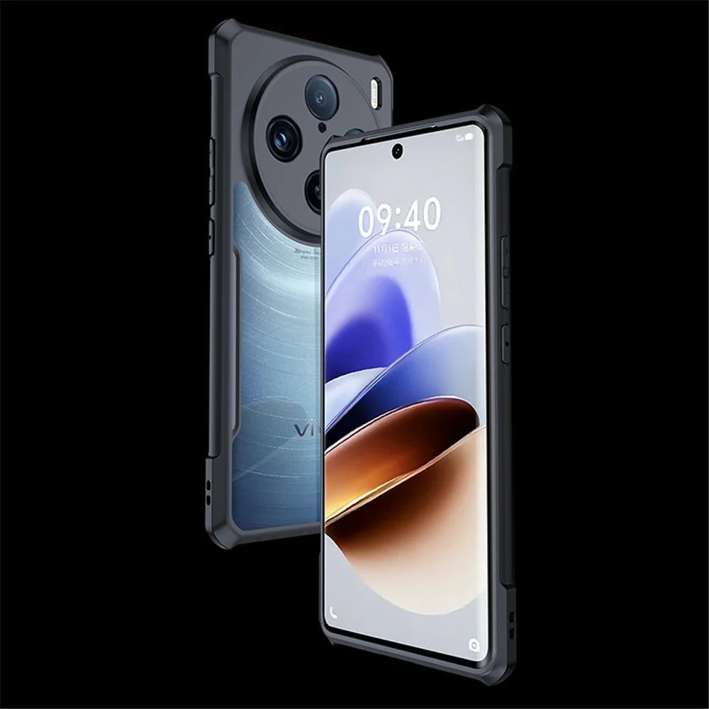 XUNDD For vivo X100 Pro 5G Slim-Fit Phone Cover Anti-Scratch Acrylic+TPU Cell Phone Case - 3