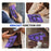 For Samsung Galaxy S23+ Case Magnetic TPU+PC Phone Back Cover with Kickstand - Purple - 7