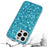For iPhone 14 Pro Case Glitter Sequins Electroplating TPU Frame PC Back Cover - Blue - 3