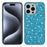 For iPhone 15 Pro Max Phone Case Shiny Glitter Sequins TPU + PC Cover - Blue - 1