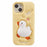 For iPhone 15 Silicone Case Phone Back Cover with 3D Cartoon Duck Design - 3