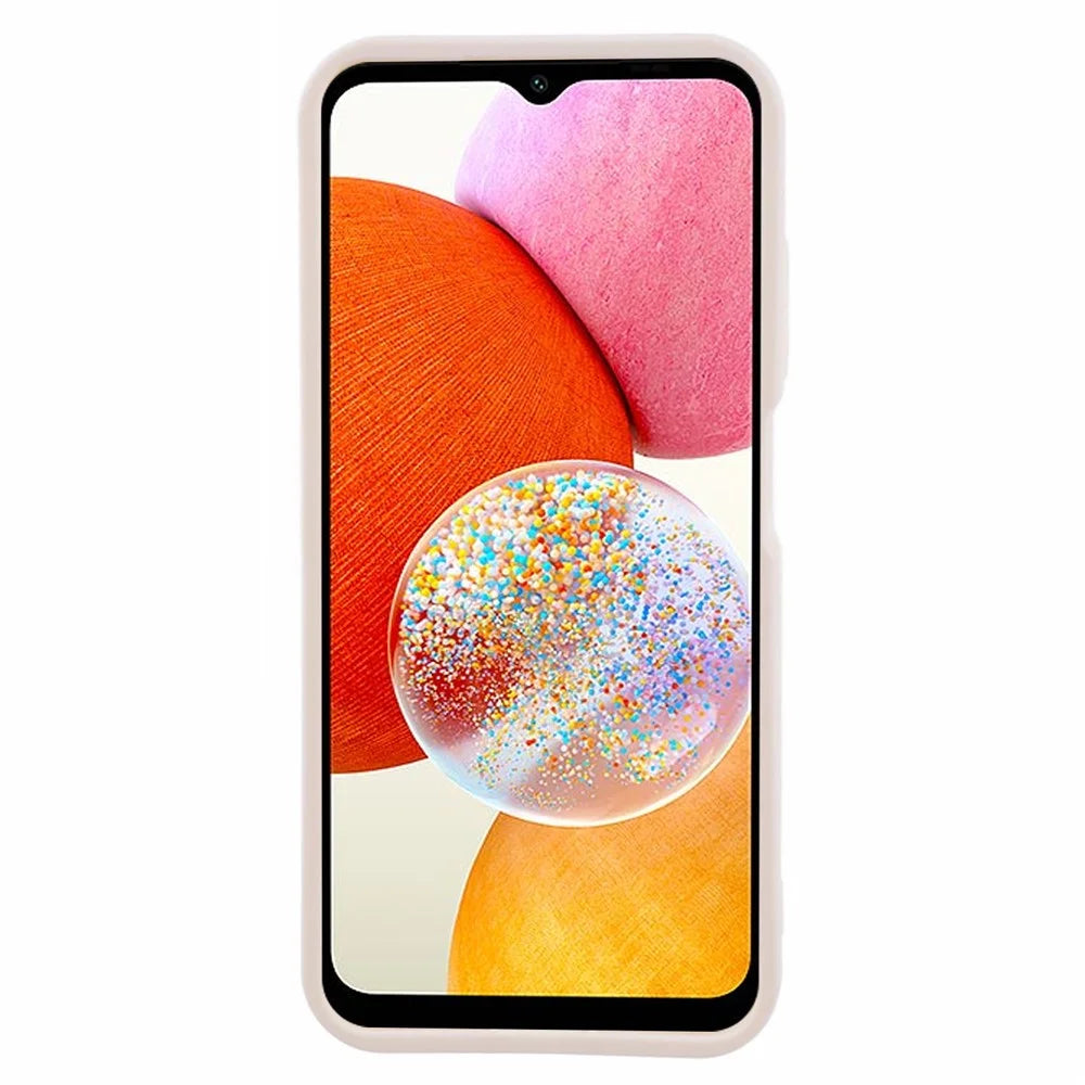 For Samsung Galaxy A14 5G / A14 4G Case Anti-scratch TPU Matte Phone Back Cover - Beige - 2