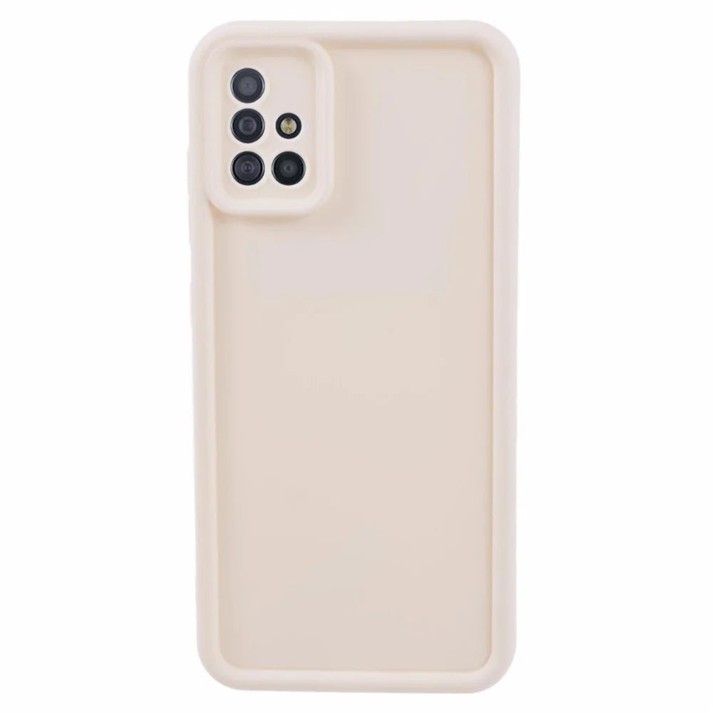For Samsung Galaxy A51 4G SM-A515 / M40S Phone Case Soft TPU Matte Drop-resistant Cover - Beige - 1