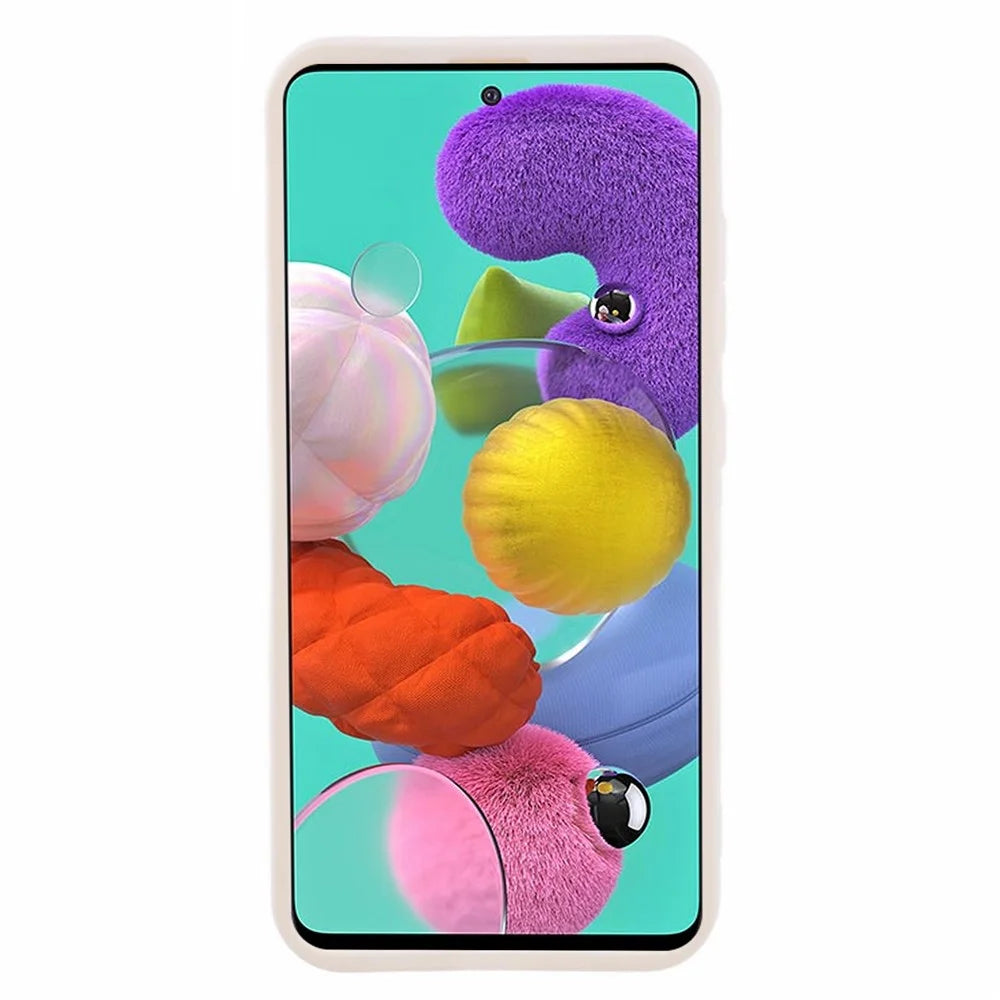 For Samsung Galaxy A51 4G SM-A515 / M40S Phone Case Soft TPU Matte Drop-resistant Cover - Beige - 2