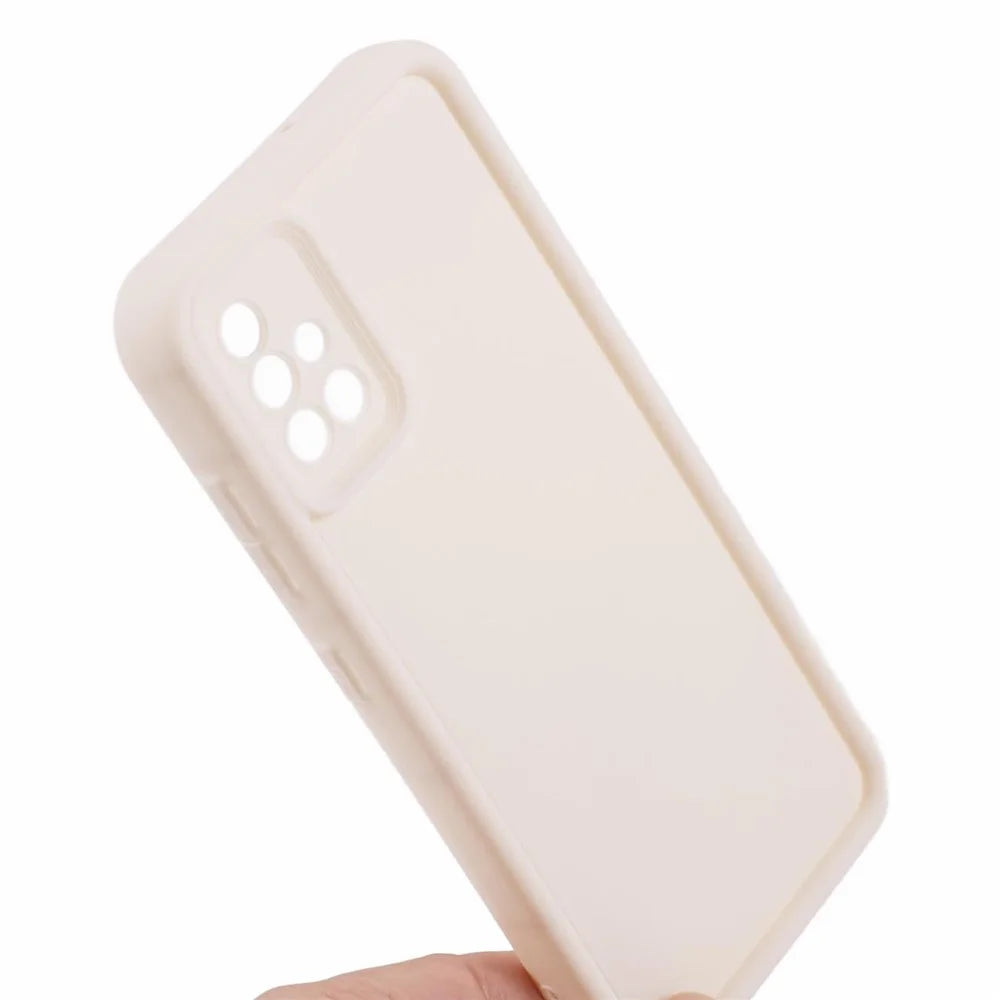 For Samsung Galaxy A51 4G SM-A515 / M40S Phone Case Soft TPU Matte Drop-resistant Cover - Beige - 6