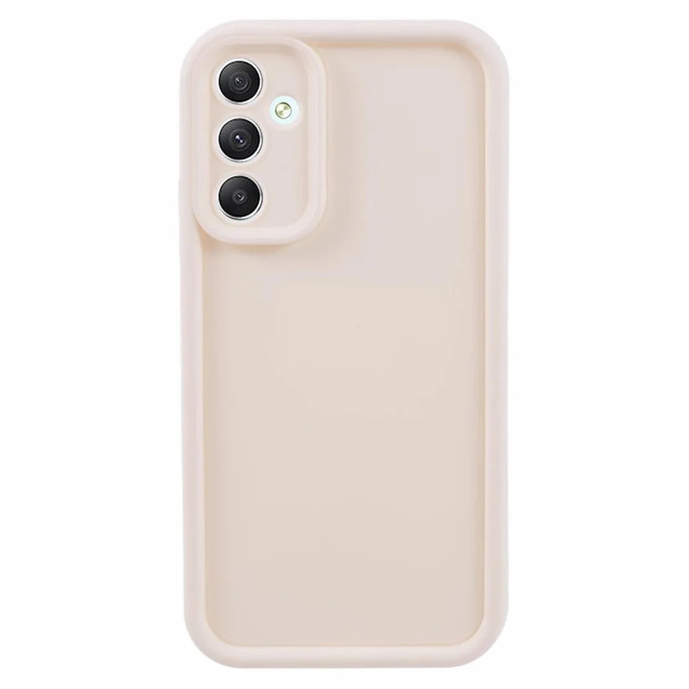 For Samsung Galaxy A34 5G Cell Phone Cases Soft TPU Precise Cutout Protective Cover - Beige - 1