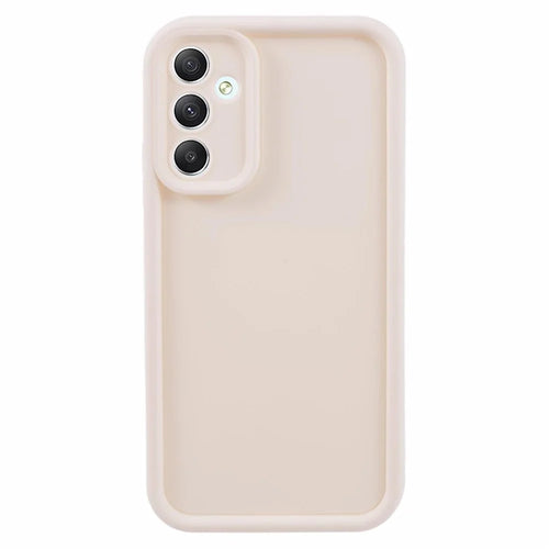 For Samsung Galaxy A34 5G Cell Phone Cases Soft TPU Precise Cutout Protective Cover - Beige - 1